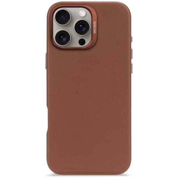 DECODED - Leather Backcover iPhone 16 Pro Max Tan