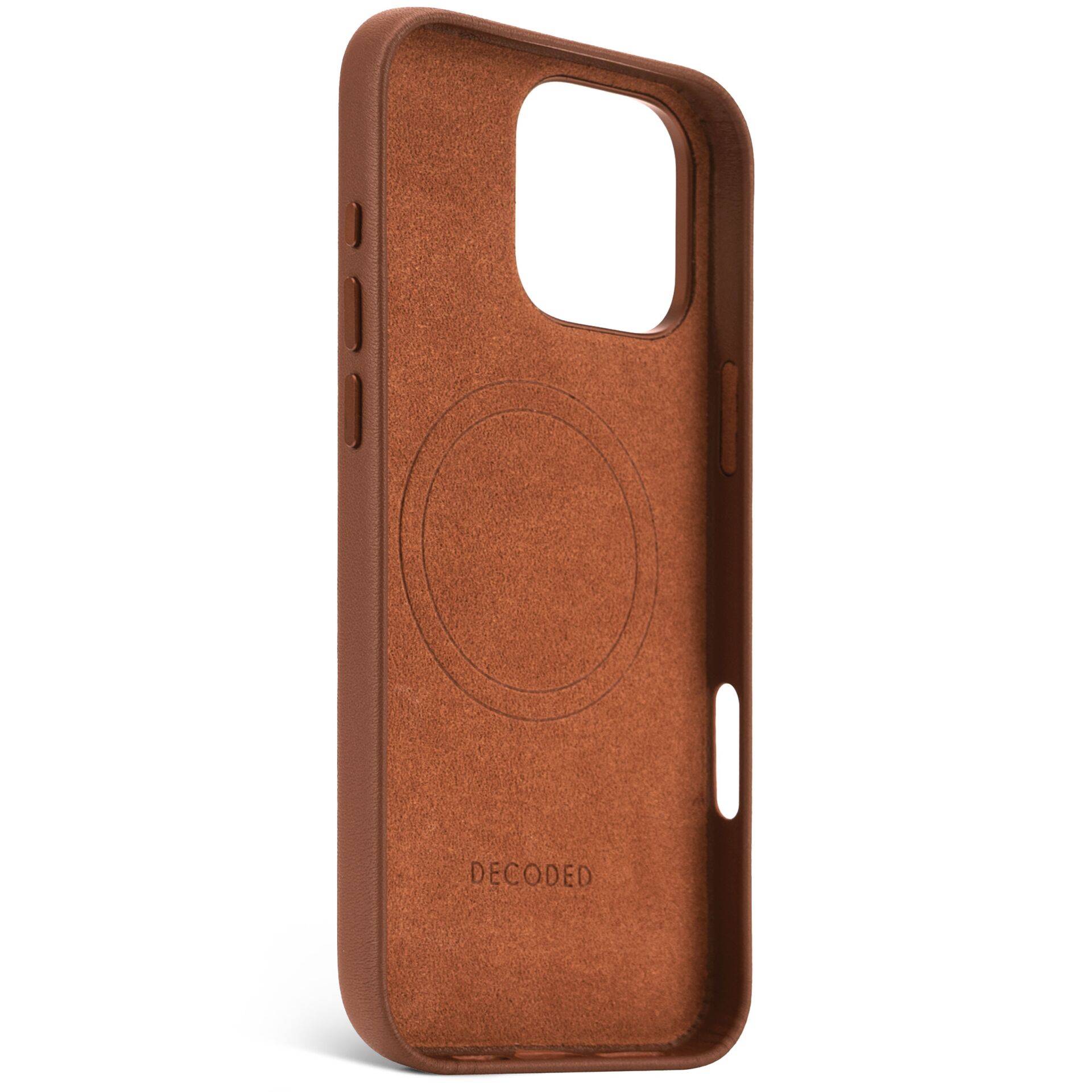DECODED - Leather Backcover iPhone 16 Pro Max Tan-2