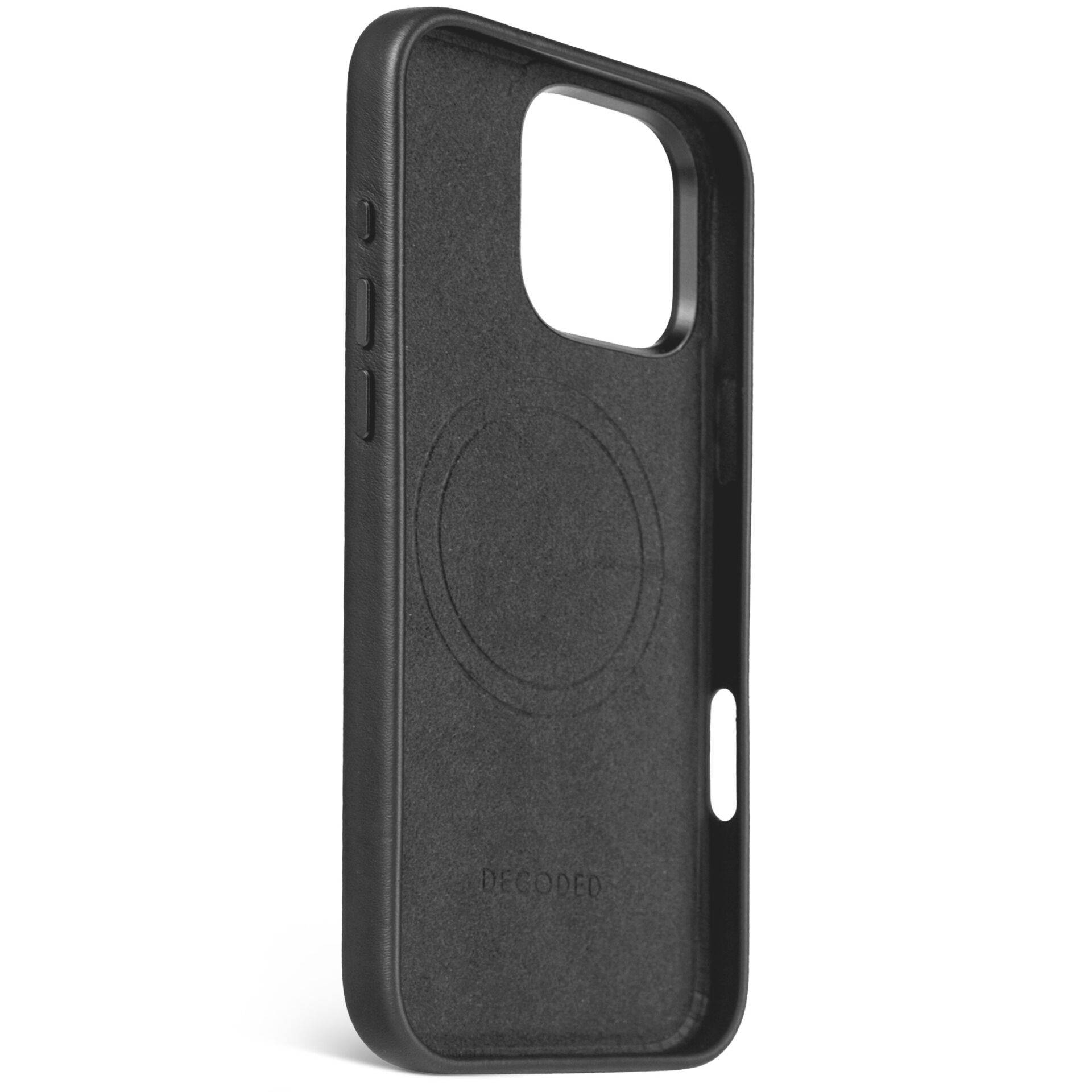 DECODED - Leather Backcover iPhone 16 Pro Max Black-3