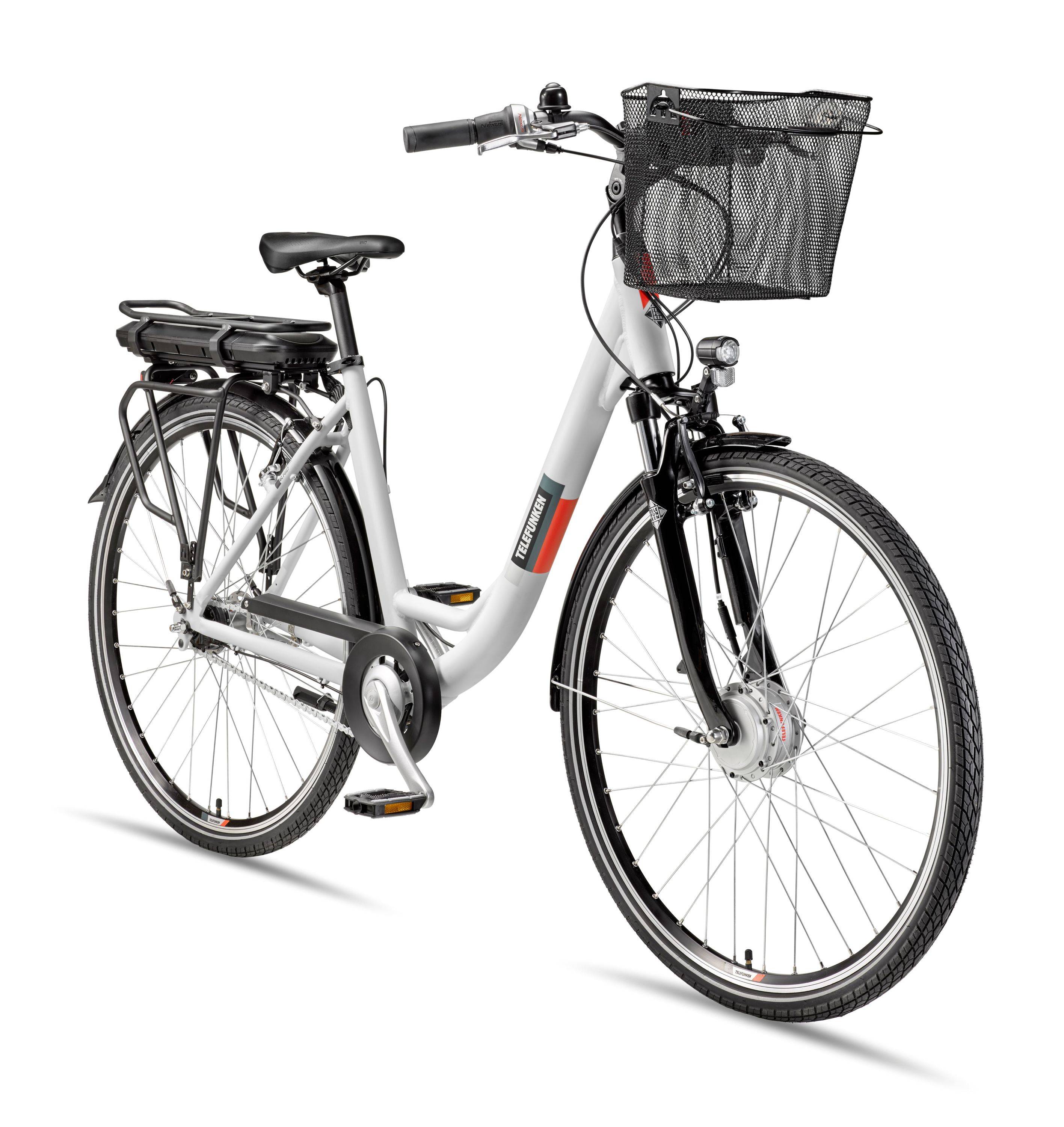 Telefunken City E-Bike | Elektrofahrrad 28 Zoll | 7-Gang Nabenschaltung | Frontmotor | 536,5Wh Akku | EBike Pedelec-0