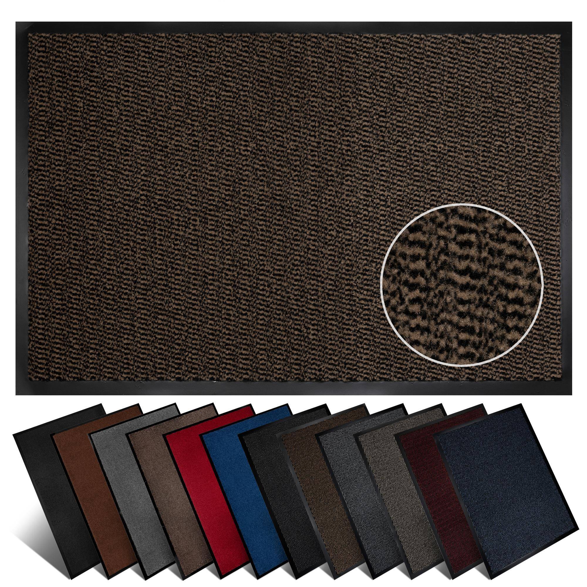 Furni24 Fußmatte - Braun-Schwarz, 60 x 90 cm-0