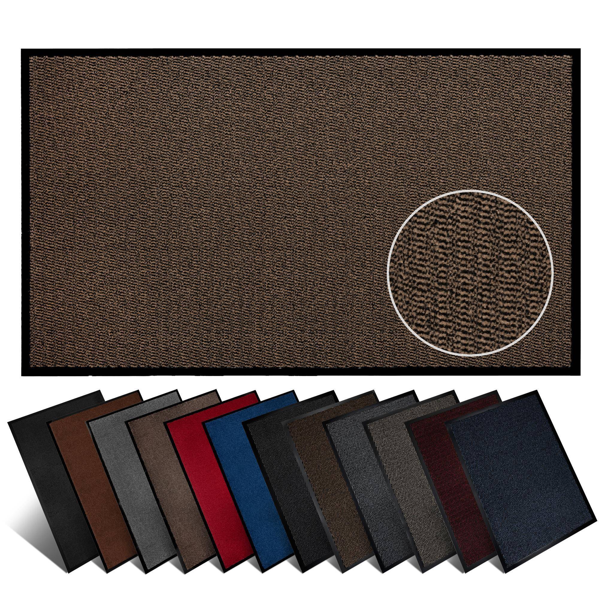 Furni24 Fußmatte - Braun-Schwarz, 90 x 150 cm-0