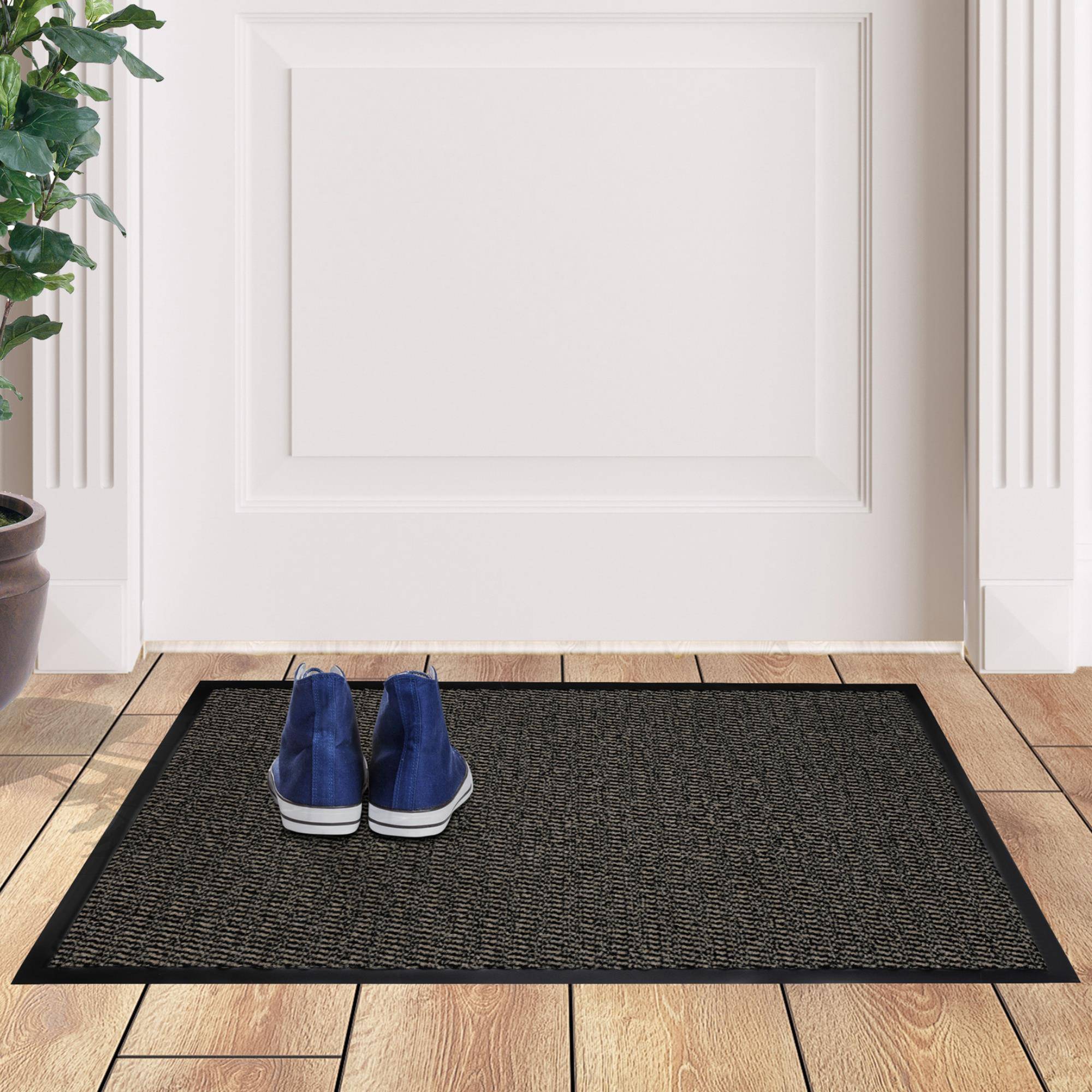 Furni24 Fußmatte - Beige-Schwarz, 120 x 180 cm-0