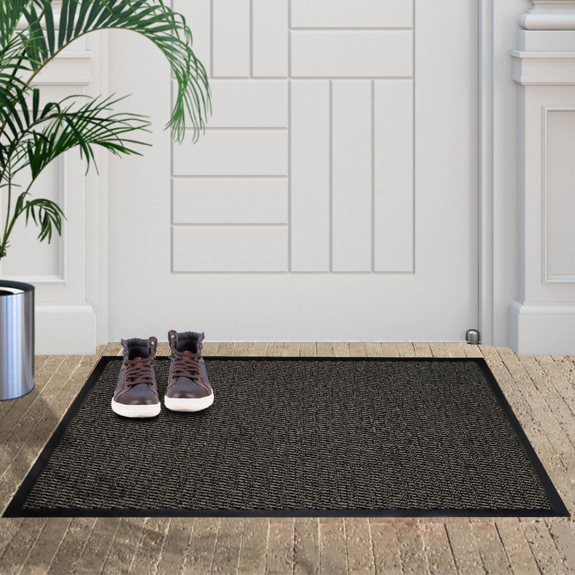 Furni24 Fußmatte - Beige-Schwarz, 120 x 180 cm-1