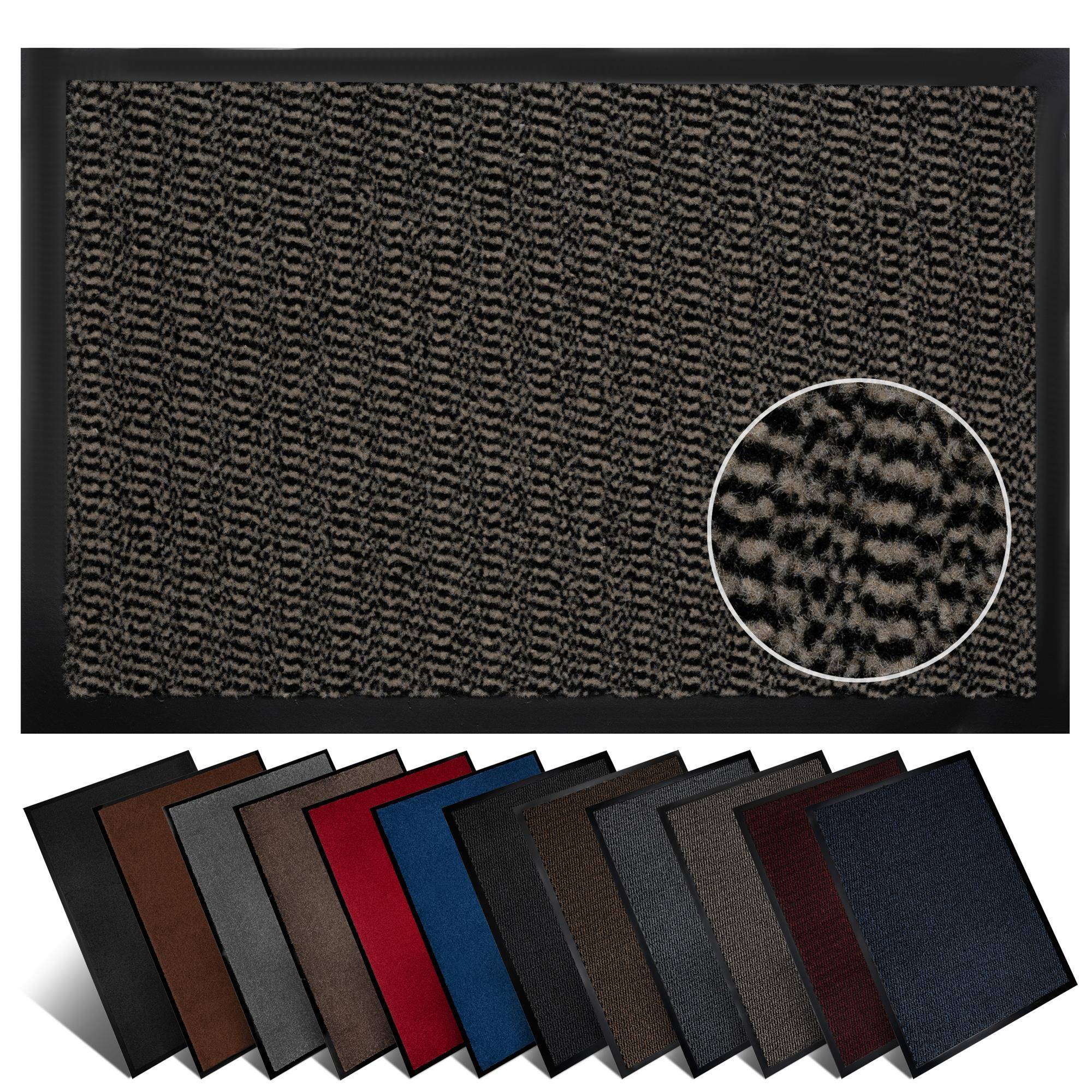 Furni24 Fußmatte - Beige-Schwarz, 40 x 60 cm-0