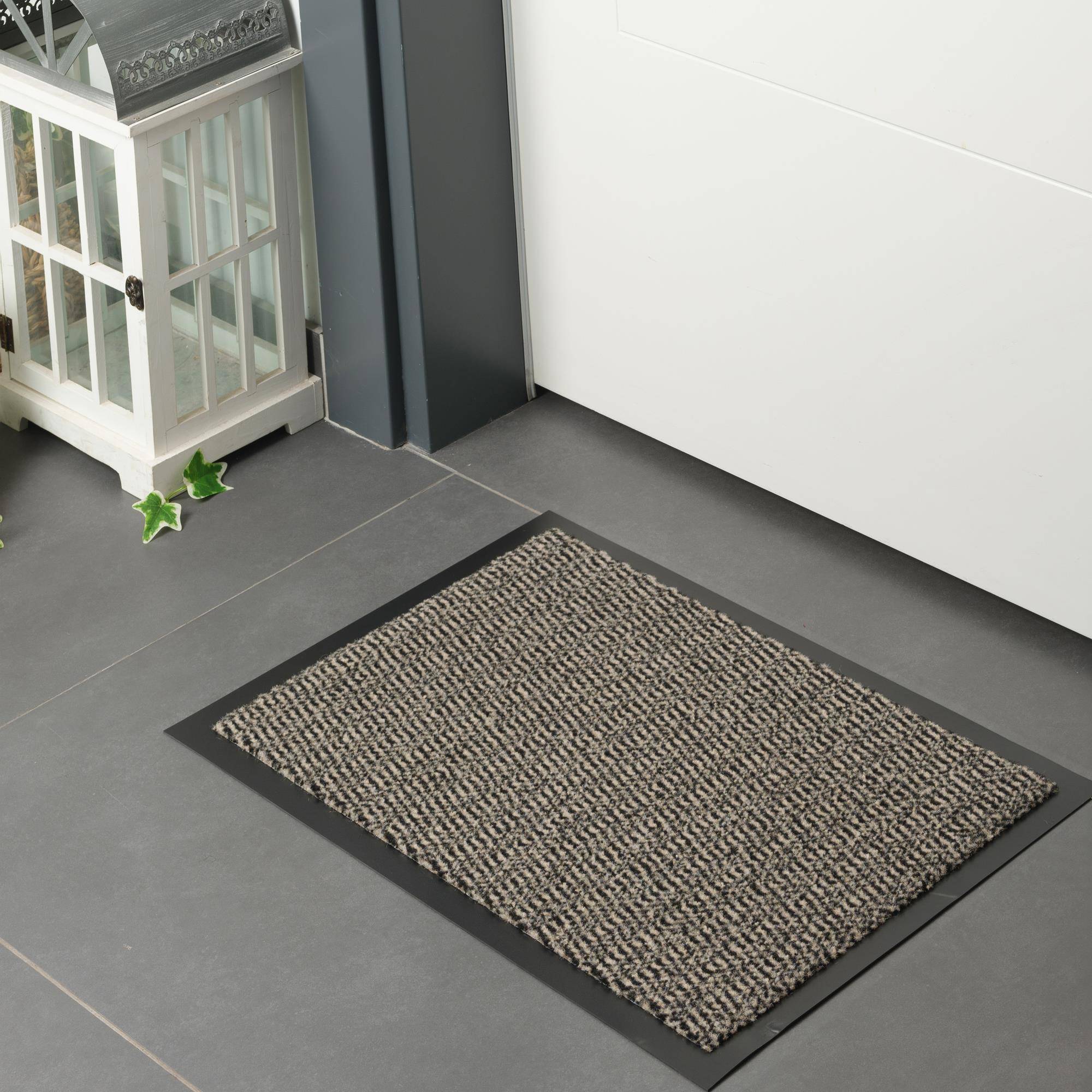 Furni24 Fußmatte - Beige-Schwarz, 40 x 60 cm-2