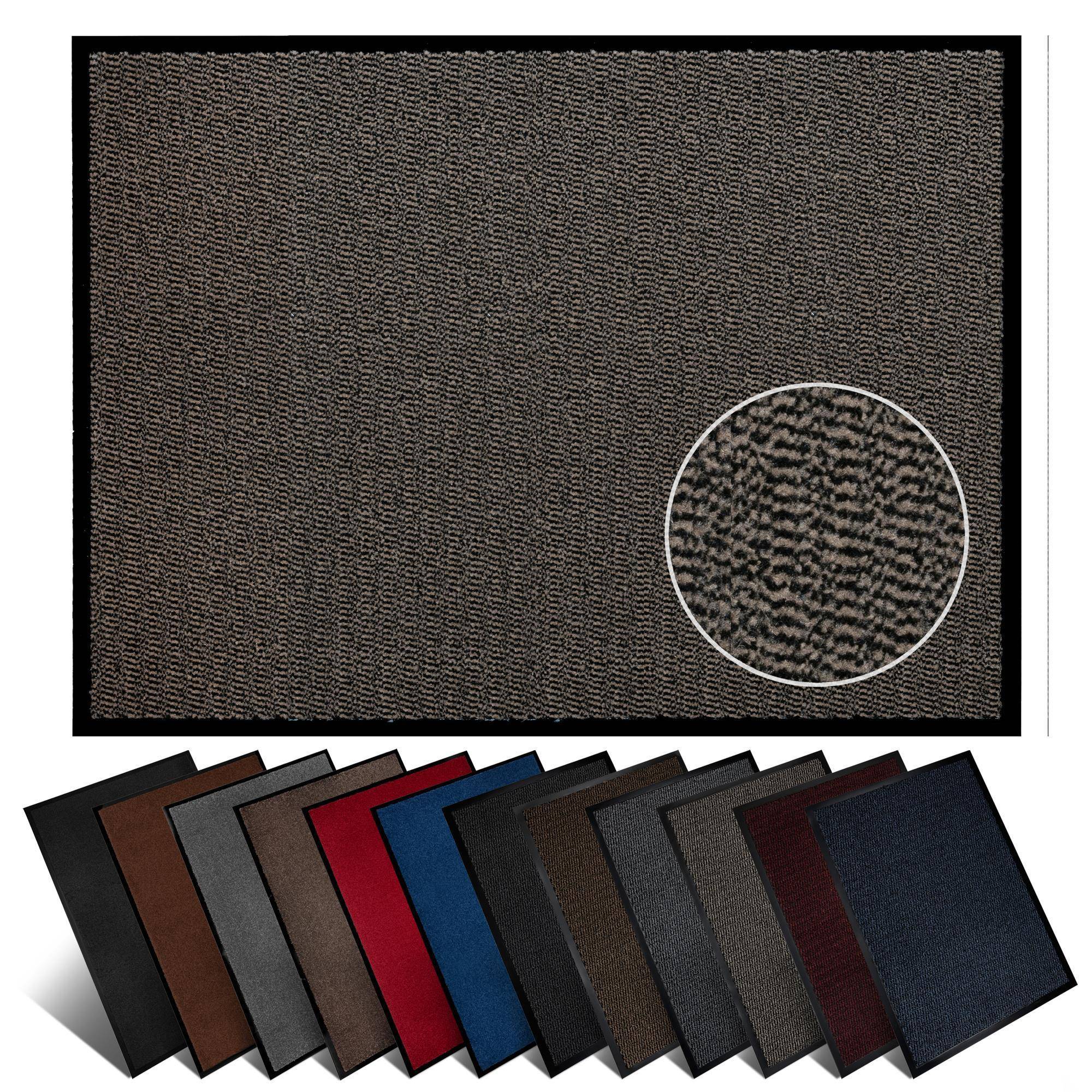 Furni24 Fußmatte - Beige-Schwarz, 80 x 120 cm-0
