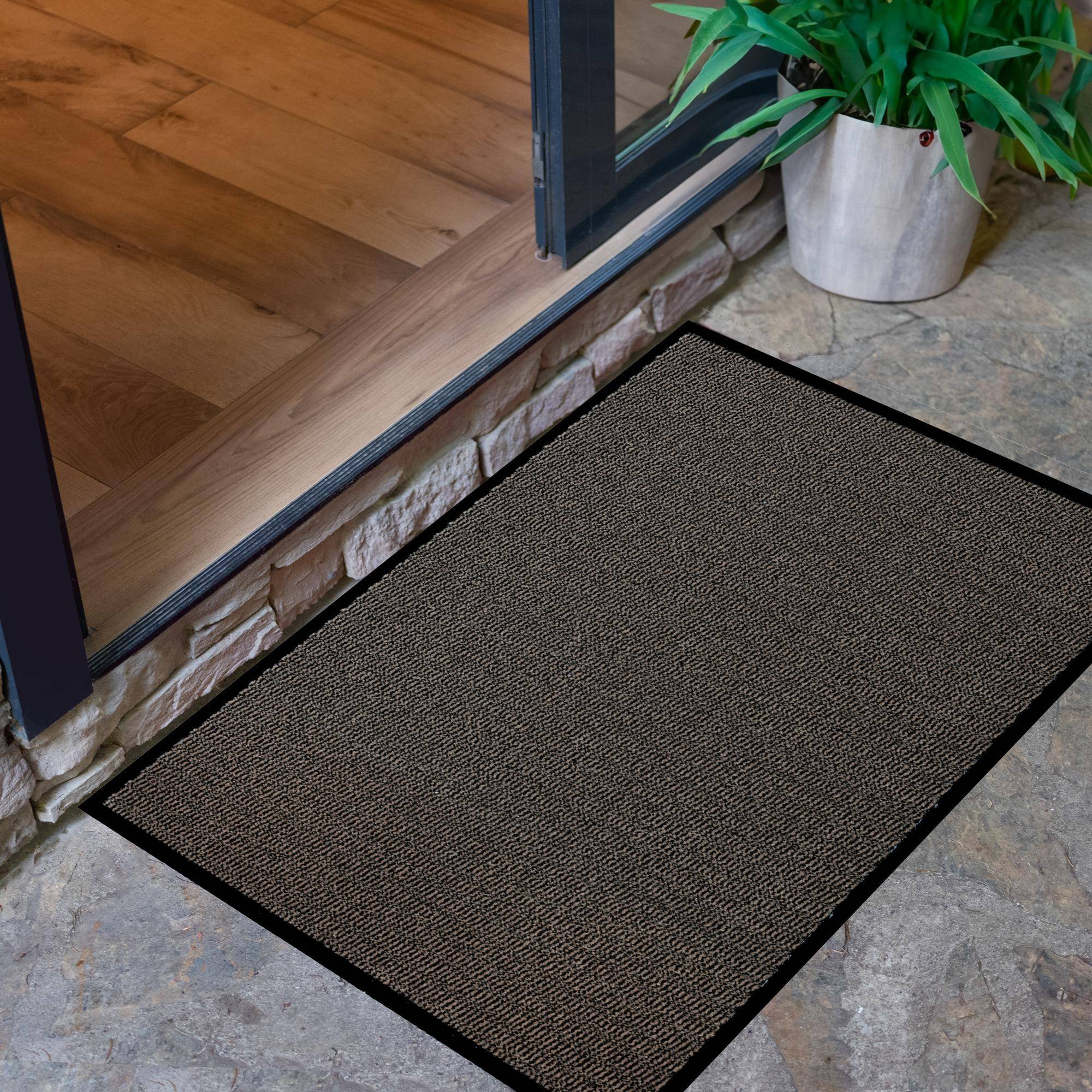 Furni24 Fußmatte - Beige-Schwarz, 80 x 120 cm-3