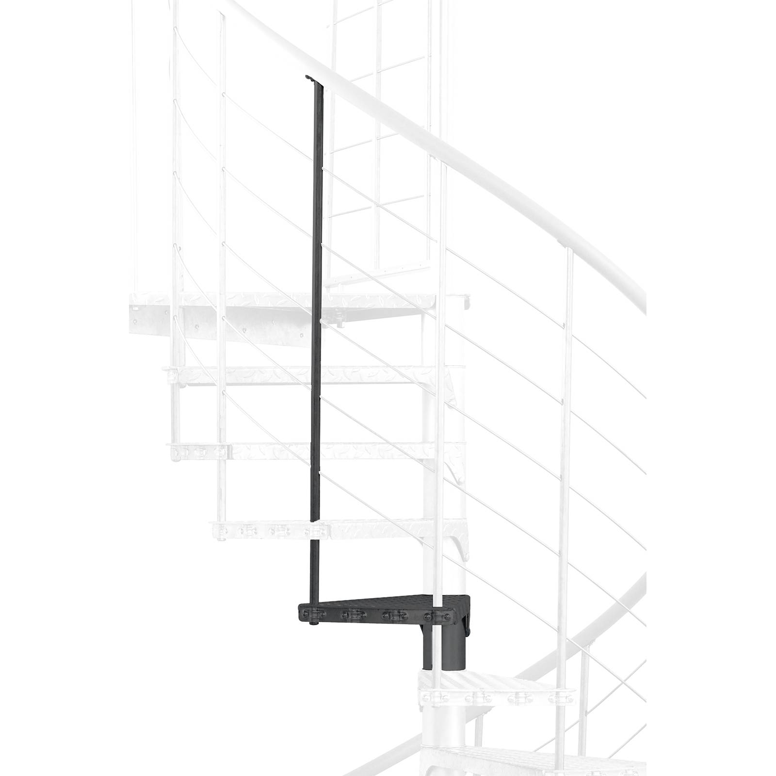 Minka Höhenerweiterung für Spino Zink Color 160cm Durchmesser Anthrazit-0