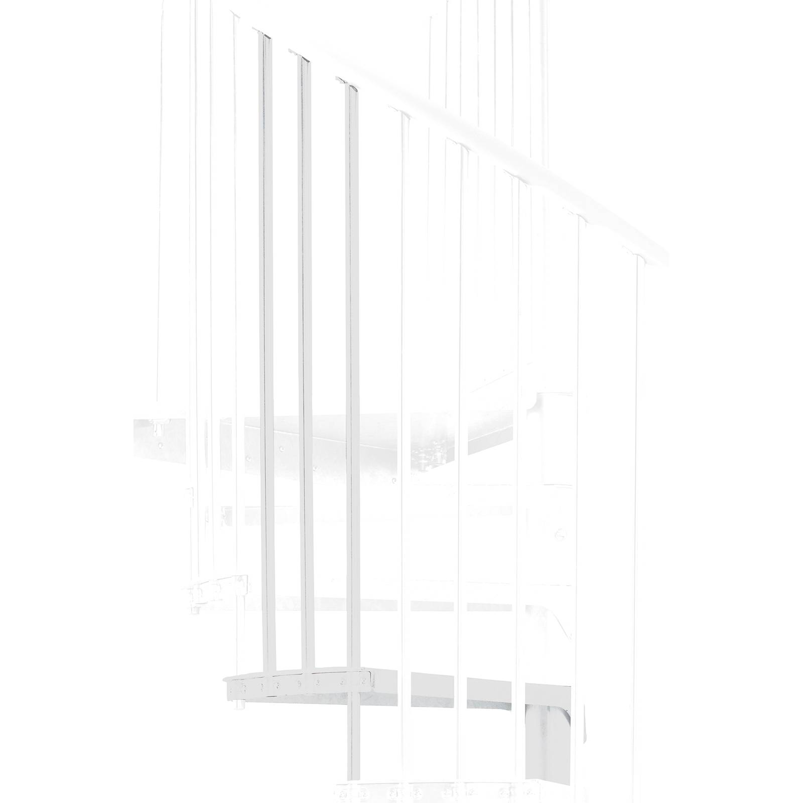 Minka Höhenerweiterung für Rondo Zink Color 120cm Durchmesser Weiß-0