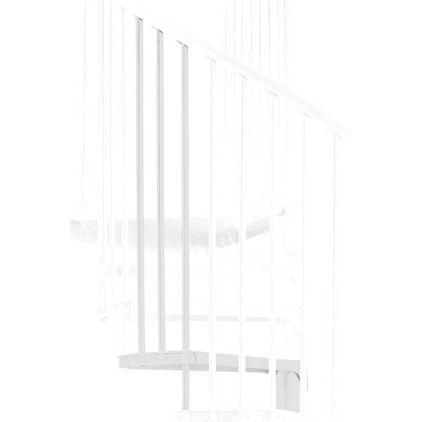 Minka Höhenerweiterung für Rondo Zink Color 120cm Durchmesser Weiß