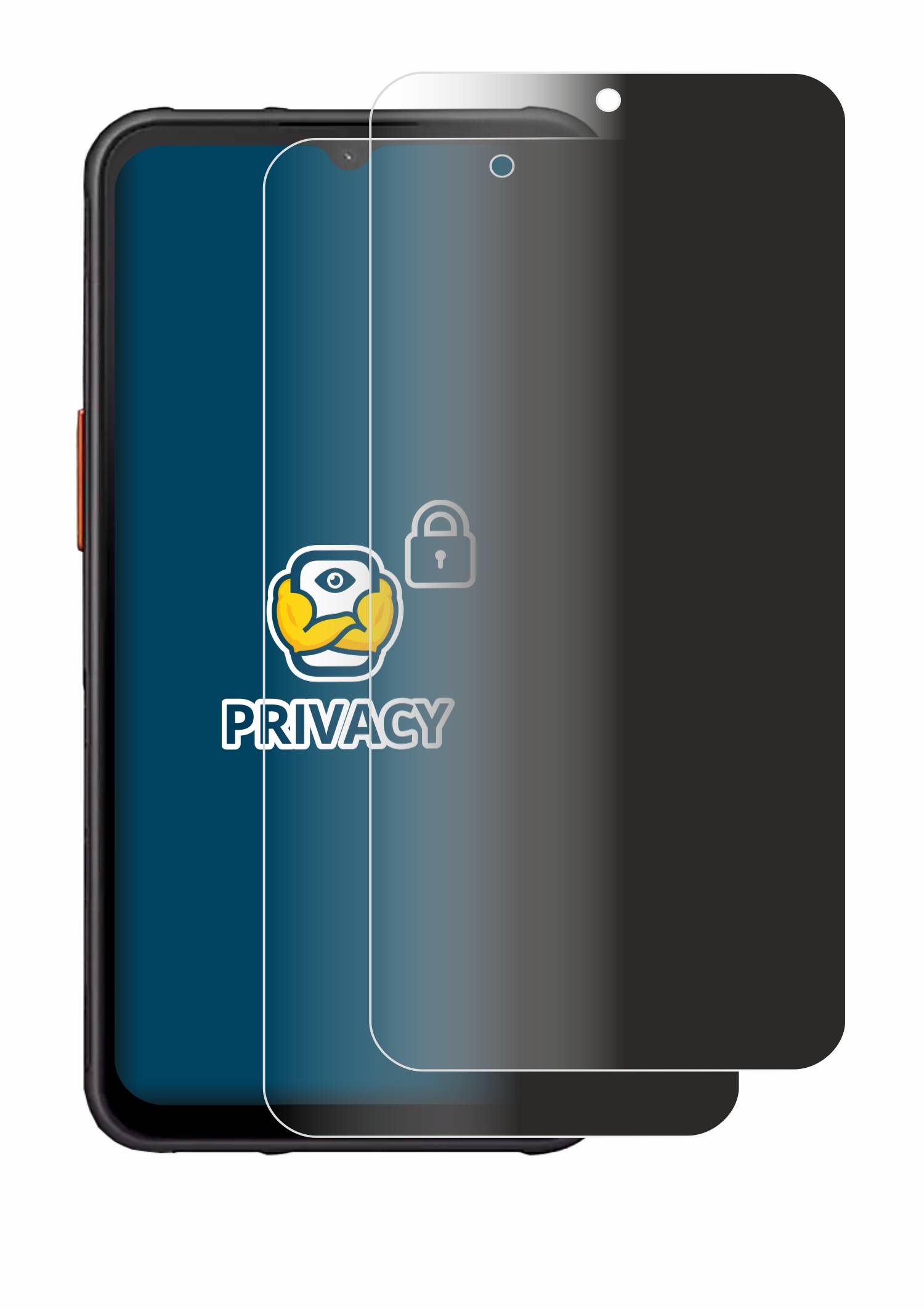 2x BROTECT Blickschutzfolie für Samsung Galaxy XCover 7 Pro Anti-Spy Privacy Blaulichtschutz Sichtschutzfolie-2