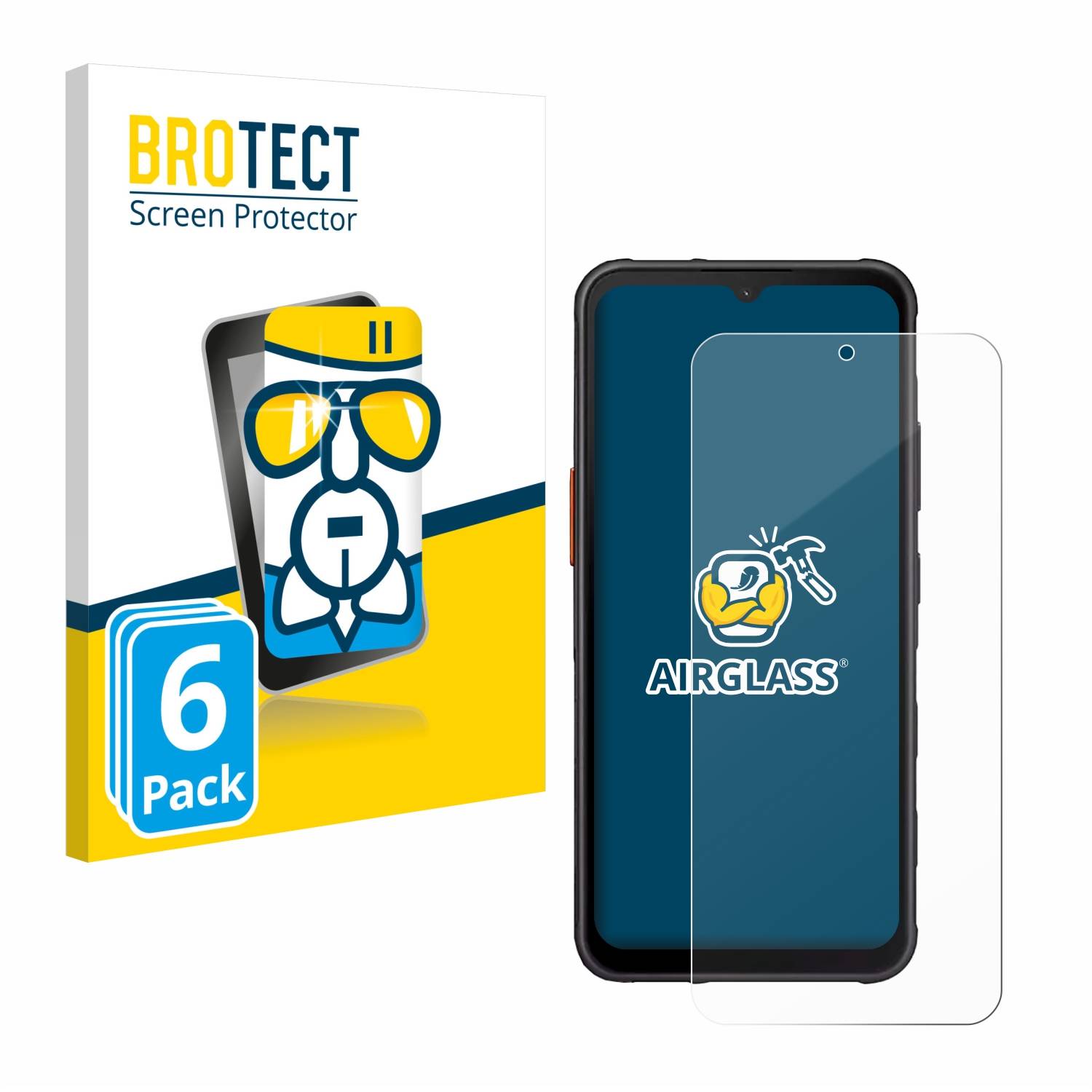 6x BROTECT Schutzglas für Samsung Galaxy XCover 7 Pro Schutzfolie Panzer Folie Glas Display Schutz klar-0