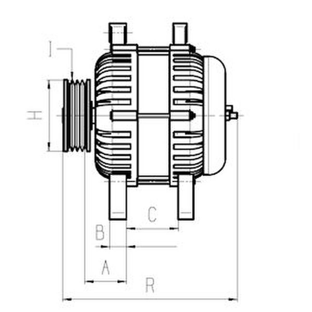 Lichtmaschine Generator 14V 90A Ø49,6 mm HC-CARGO für u.a. VW POLO-1