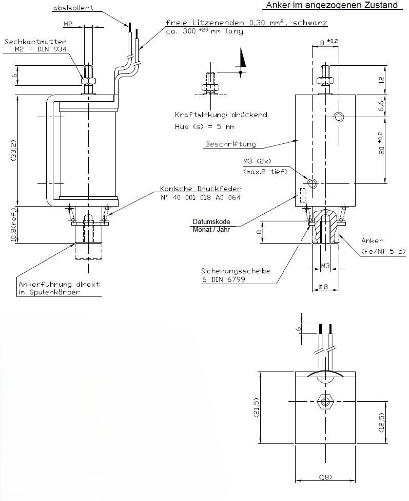 Kuhse Elektromagnet / Hubmagnet GY 018-0.24 24V DC-2