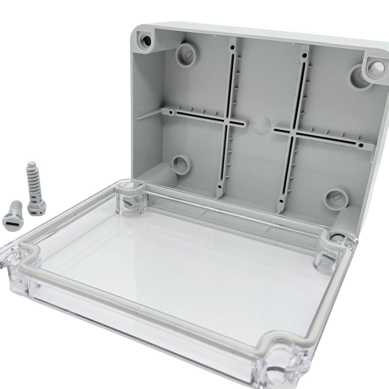 Abzweigdose IP67 Sichttür 310 x 230 x 130 mm Aufputz Feuchtraumdose transparent Deckel-1