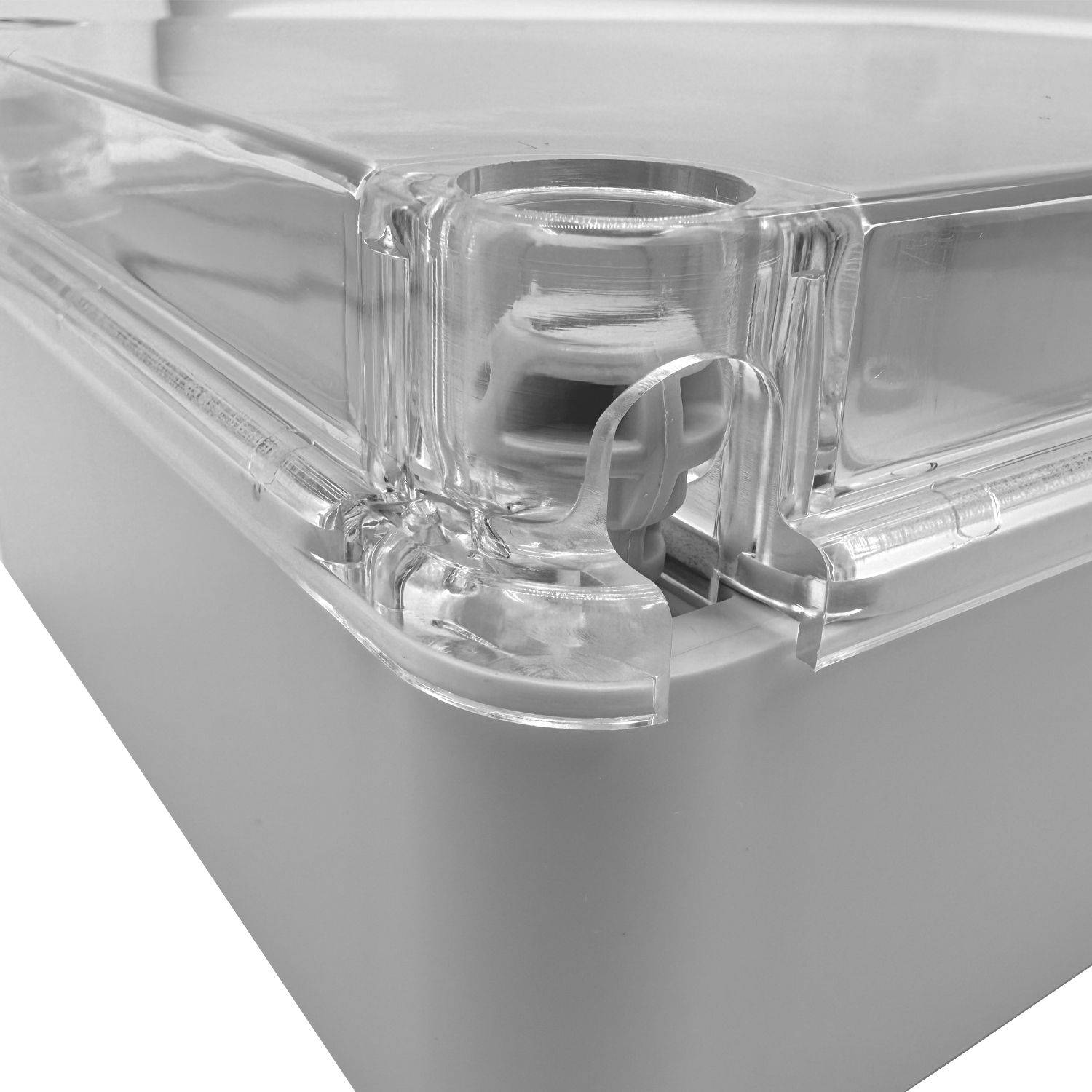 Abzweigdose IP67 Sichttür 310 x 230 x 130 mm Aufputz Feuchtraumdose transparent Deckel-3