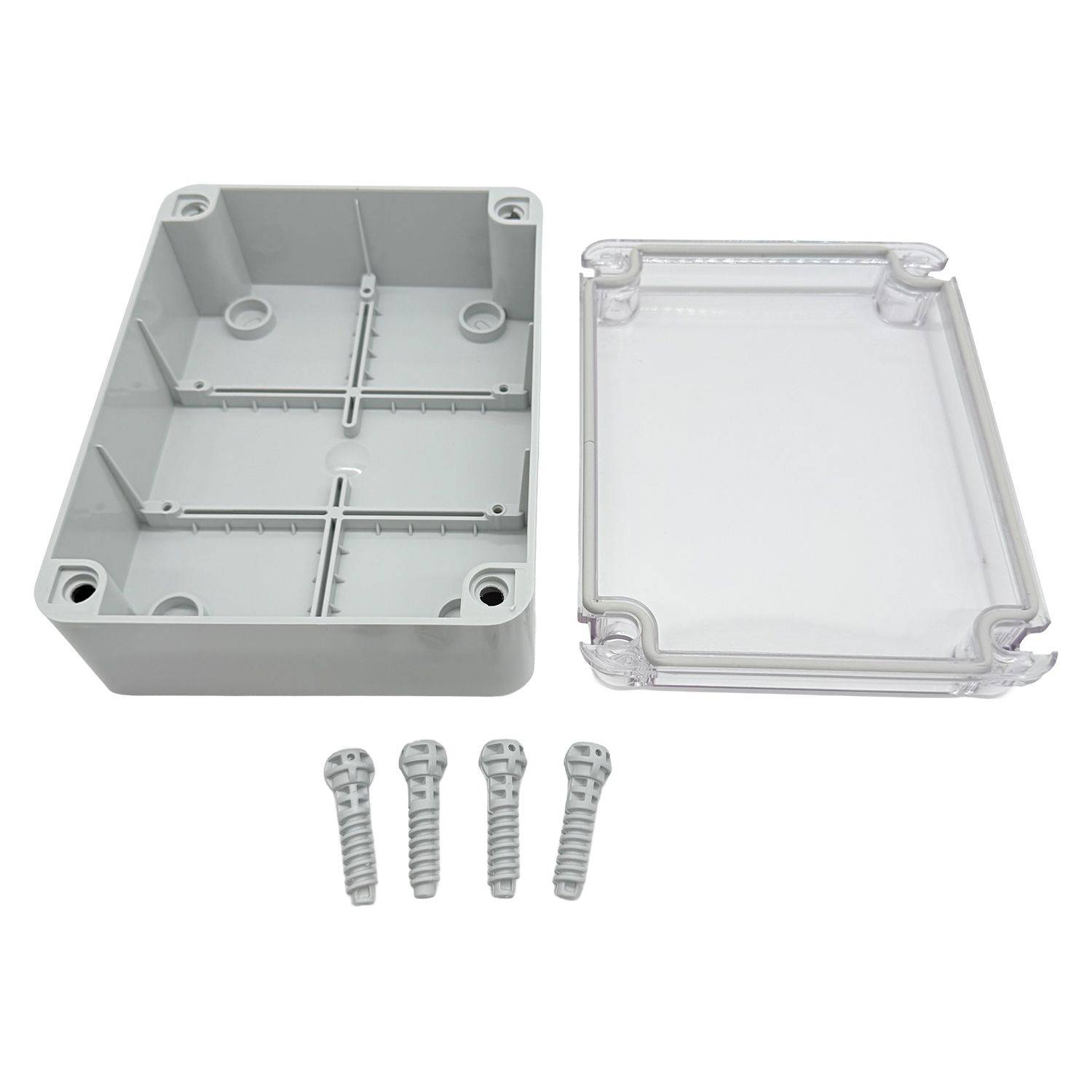 Symbolbild für Abzweigdose IP67 Sichttür 310 x 230 x 130 mm Aufputz Feuchtraumdose transparent Deckel