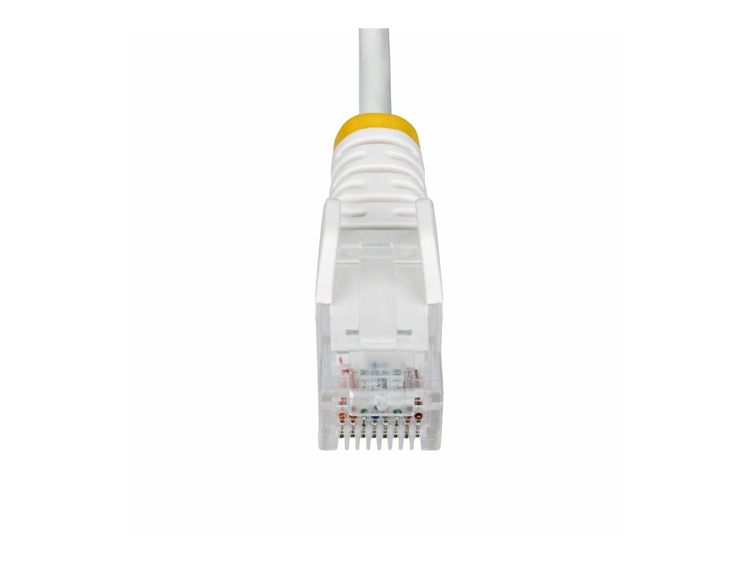 StarTech.com 1m White Slim CAT6 Ethernet Cable, Snagless, 28AWG, LSZH - Patch-Kabel - RJ-45 (M)-0