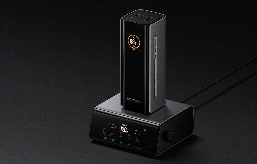 Symbolbild für EcoFlow RAPID Pro 320W Dockingstation, 4xUSB-C, 1xUSB-A, GaN