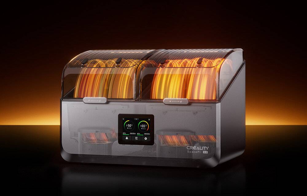 Symbolbild für Creality SpacePi X4 Filament Trockenbox für 4 Spulen, bis 85°C, duale 200W PTC-Heizung