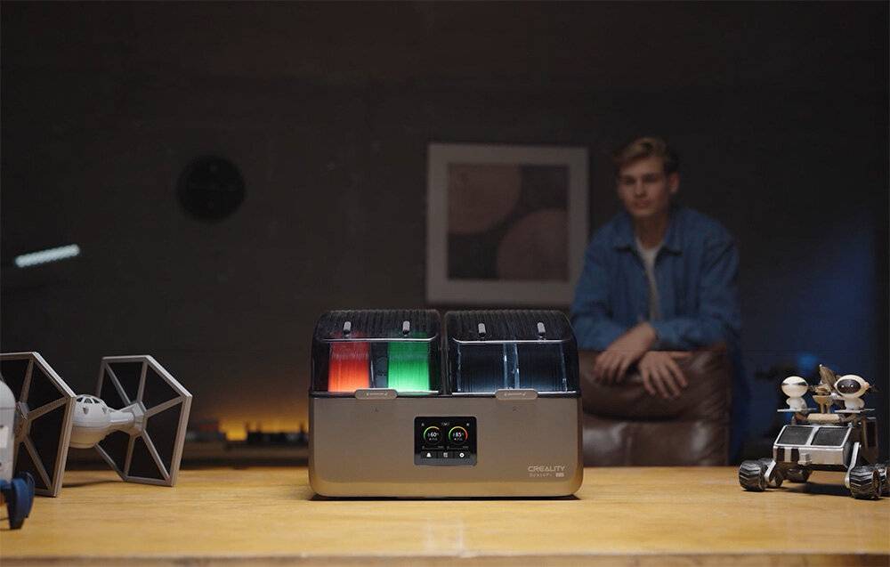 Symbolbild für Creality SpacePi X4 Filament Trockenbox für 4 Spulen, bis 85°C, duale 200W PTC-Heizung