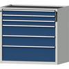 Schubladenschrank NFC-Schloss 6 Schubladen HxBxT 980 x 1060 x 675 mm blau. Anton Kessel GmbH |