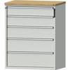 Schubladenschrank NFC-Schloss 5 Schubladen HxBxT 1320 x 1065 x 685 mm grau. Anton Kessel GmbH |