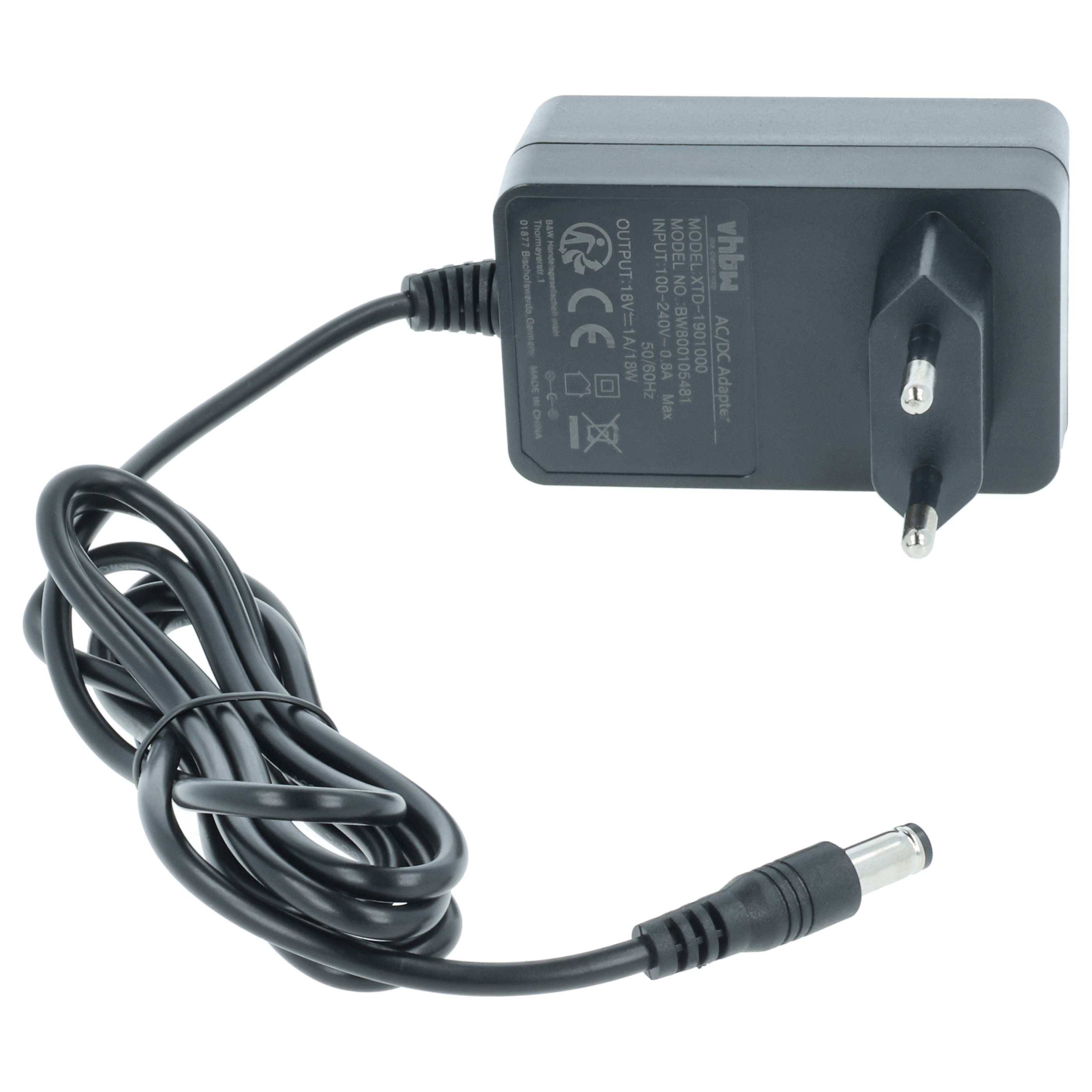 vhbw Netzteil kompatibel mit Logitech UE Smart, Squeezebox Soundbox - Ersatznetzstecker, 18 V, 1,0 A-2