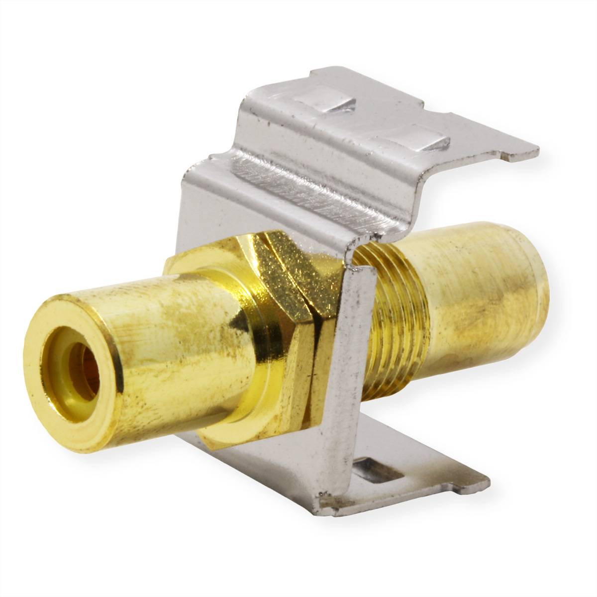 ROLINE RCA-Keystone-Kupplung, Metall, gelb-3