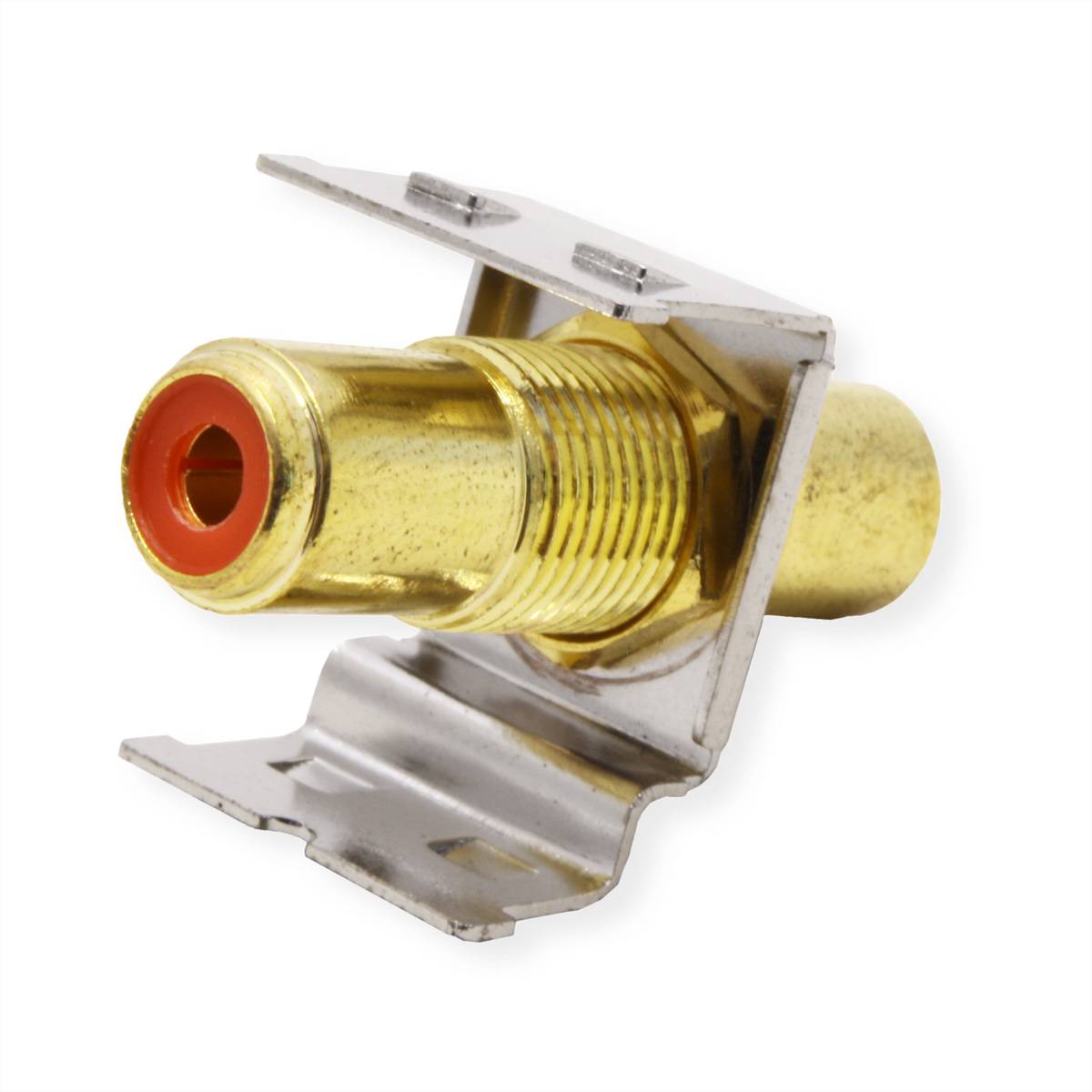 ROLINE RCA-Keystone-Kupplung, Metall, rot-2