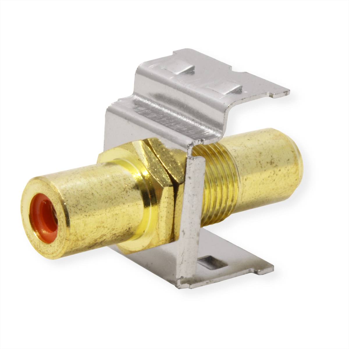 ROLINE RCA-Keystone-Kupplung, Metall, rot-3