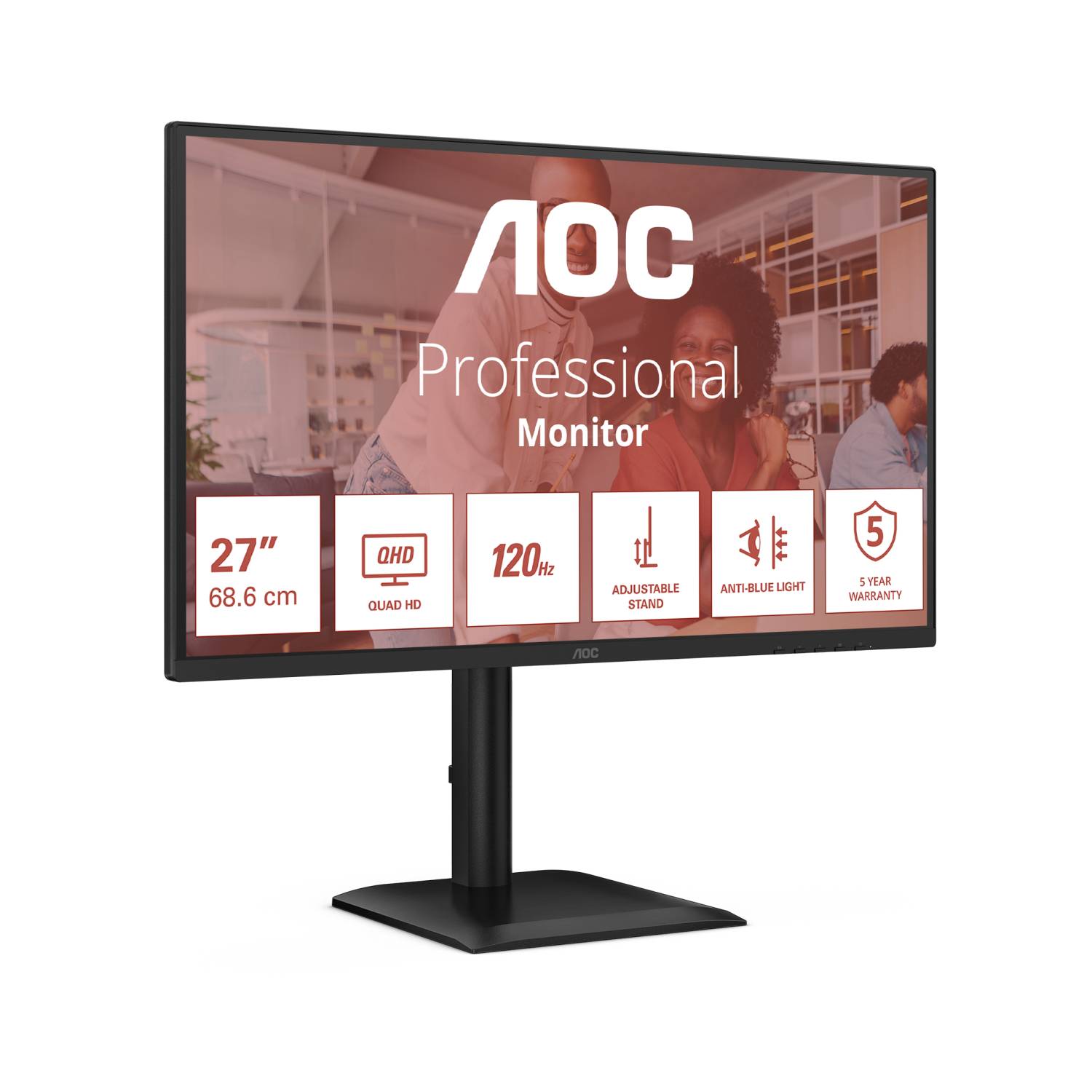 AOC 27E4U - LED-Monitor - 68.6 cm (27"") - 1920 x 1080 Full HD (1080p)-1