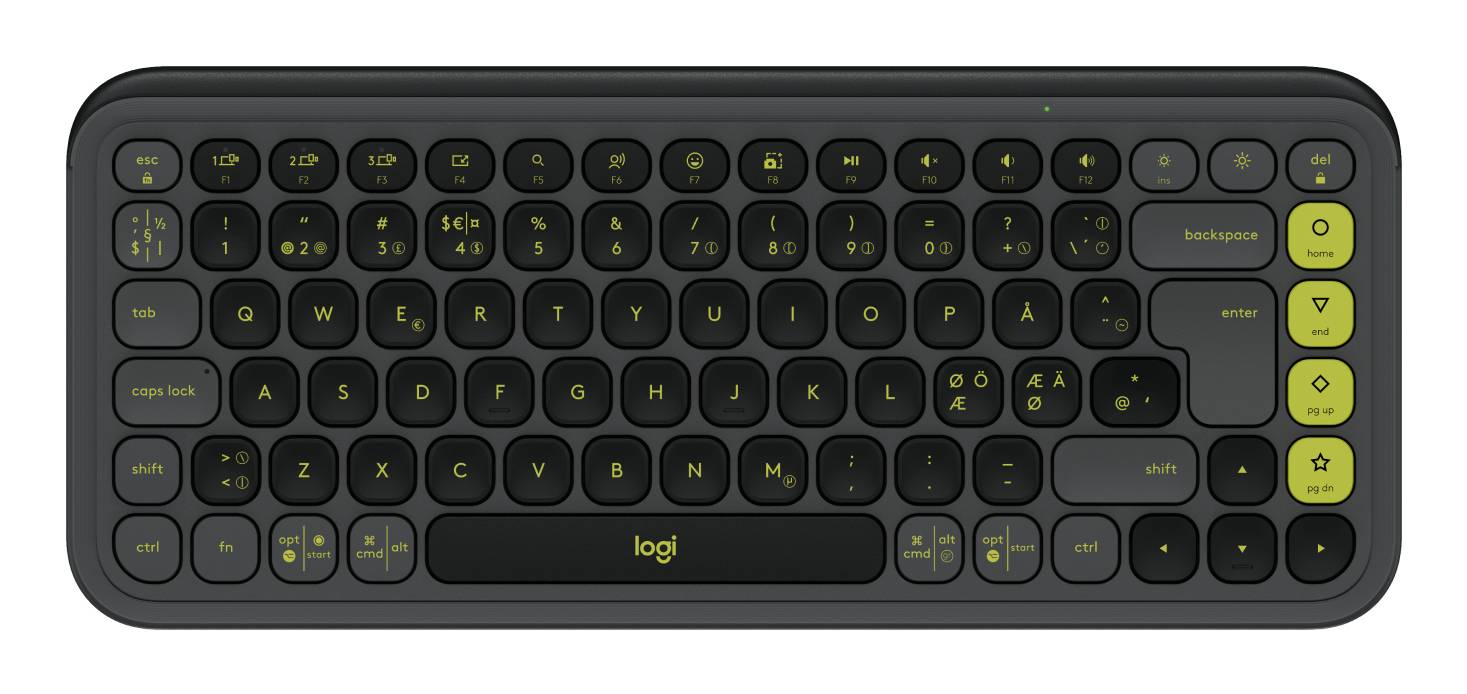 Logitech POP Icon Keys - Tastatur - kabellos - Bluetooth LE - QWERTY - Nordisch (Dänisch/Finnisch/No-0