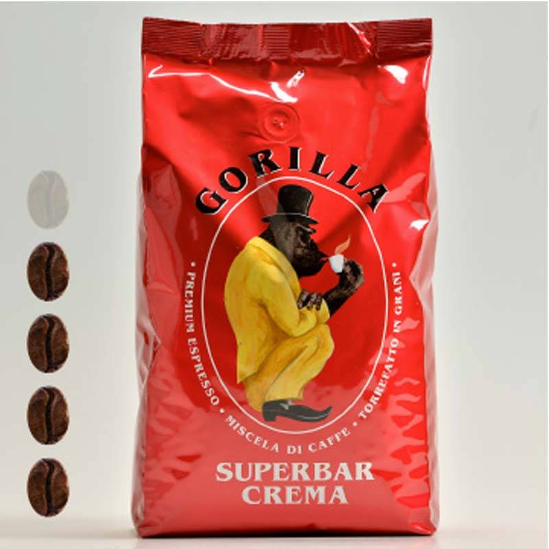 Gorilla Espresso Super Bar Crema ganze Kaffeebohnen 1kg-0