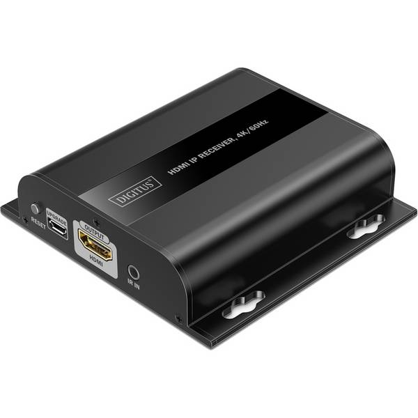 DIGITUS HDMI IP Receiver 4K/60Hz schwarz Multimedia-Technik Verteiler