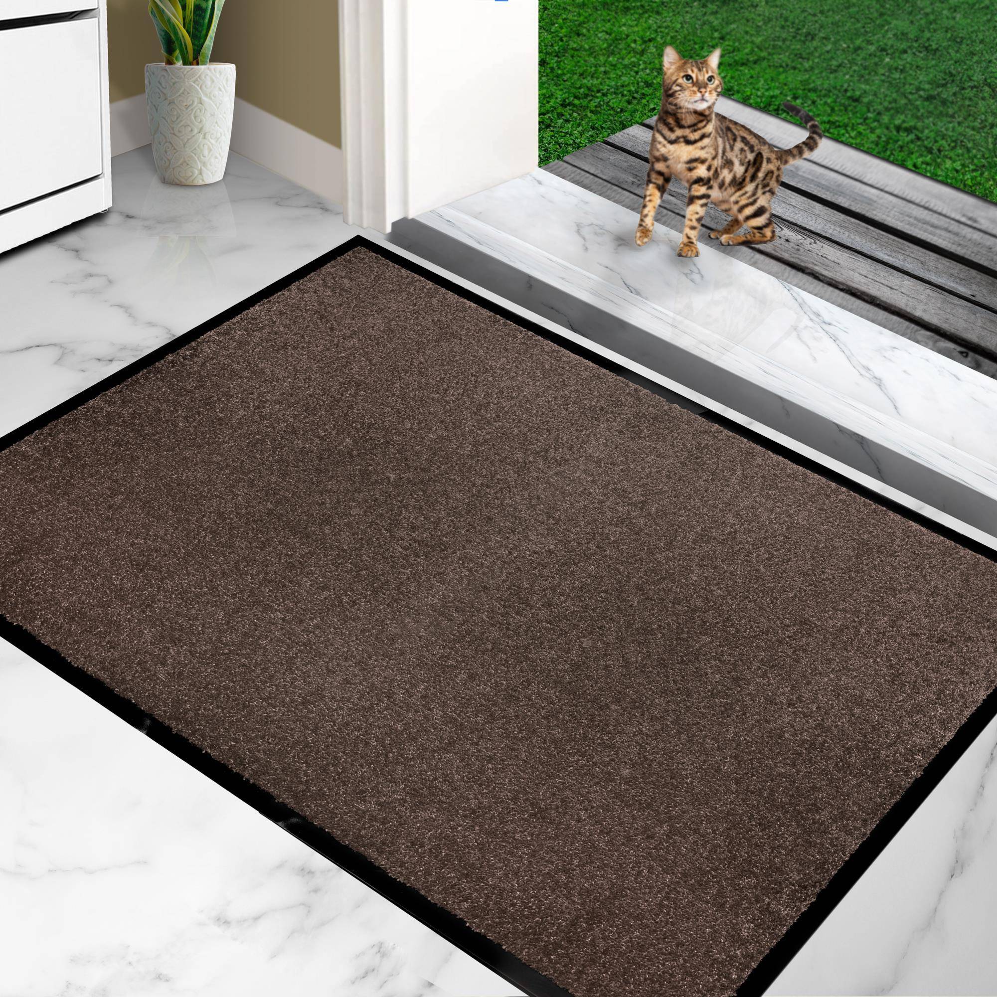 Furni24 Fußmatte - Beige, 80 x 120 cm-1