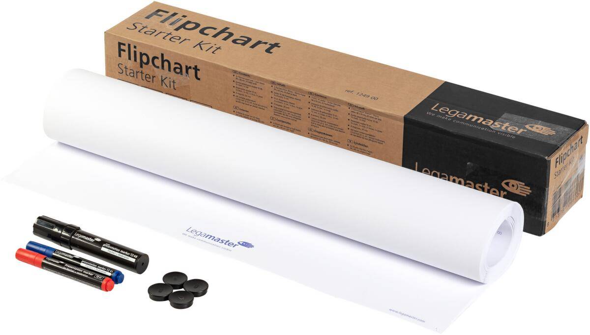 Zubehörset,f. Flipchart,6 Marker,3 Blöcke,4 Magnete,LxB 675x115mm-3