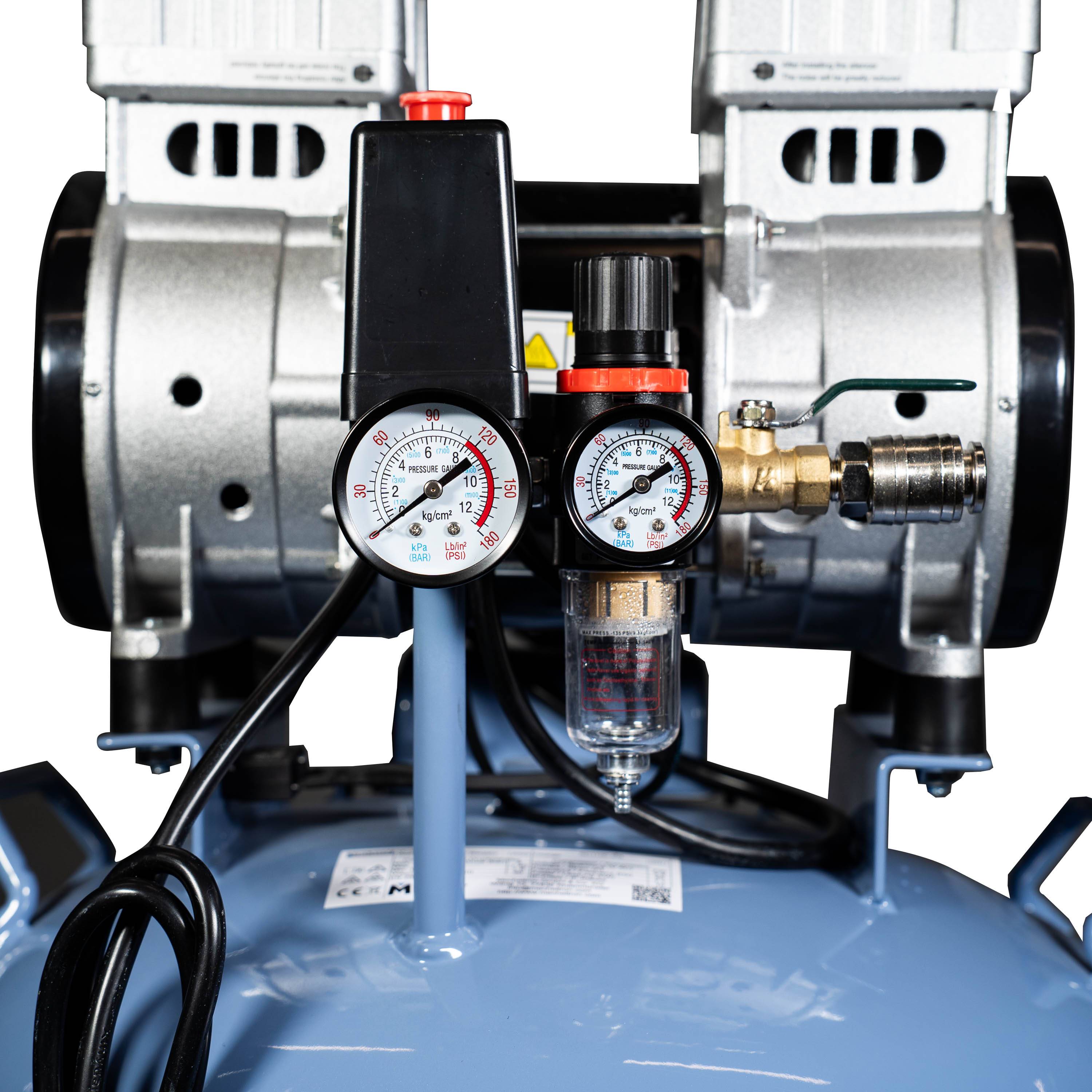 VELRON Flüster - Kompressor|1100 W|50 L|200 L/min|8 bar-2