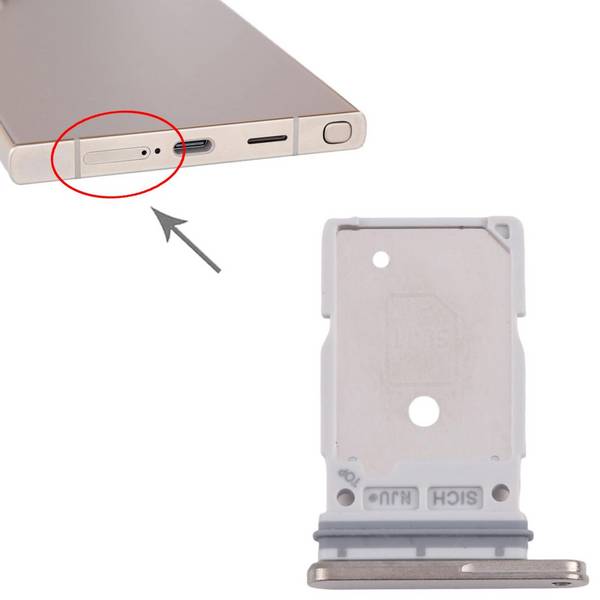Für Samsung Galaxy S25 Ultra SIM Kartenhalter Dual Tray Ersatzteil Gold