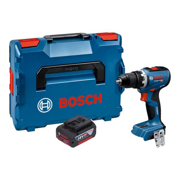 Bosch GSR 18V-65 Professional Akku Bohrschrauber 18 V 63 Nm Brushless + 1x Akku 4,0 Ah + L-Boxx - ohne Ladegerät