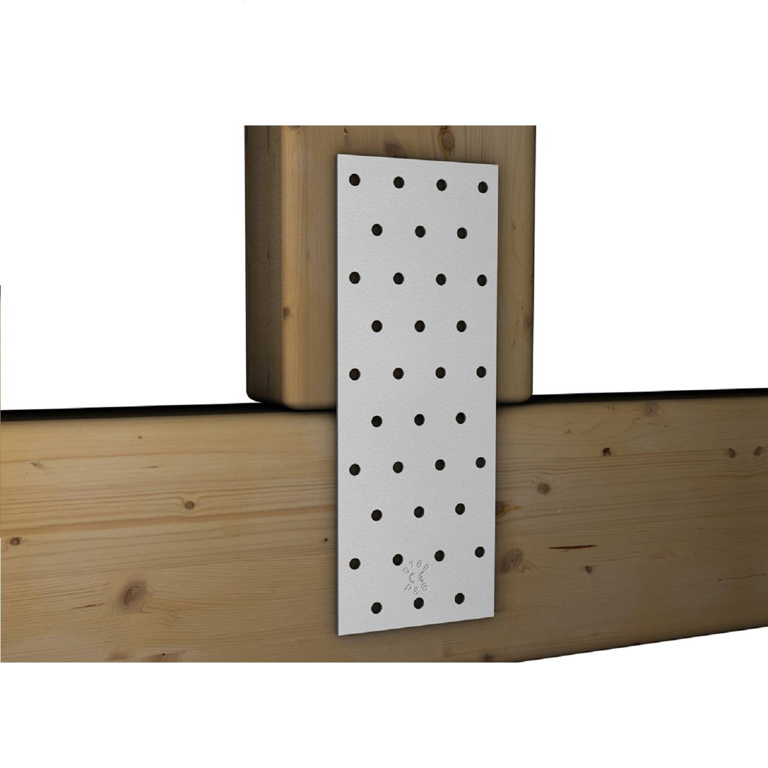 Lochplatte Flachverbinder Lochblech Nagelblech 40 x 115 x 2 mm verzinkt - 10er-Pack-0