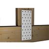 Lochplatte Flachverbinder Lochblech Nagelblech 40 x 115 x 2 mm verzinkt - 10er-Pack
