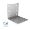Winkelverbinder Montagewinkel leicht ohne Rippe 40 x 40 x 60 x 2,0 mm Edelstahl A2