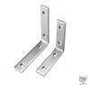 Treppenwinkel Kistenwinkel Regalwinkel schwer 120 x 120 x 20 x 5 mm verzinkt - 10er-Pack