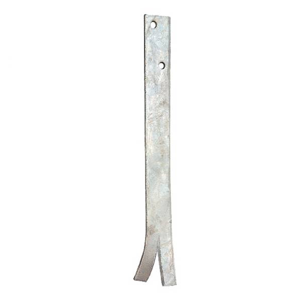 Fußpfettenanker zum Einbetonieren mit 2 Lochungen 600 x 60 x 6 mm feuerverzinkt - 10er-Pack