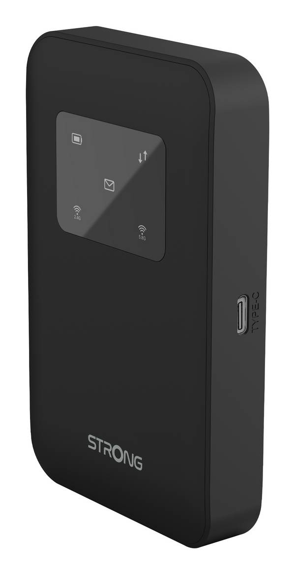Strong 4G+ LTE MiFi Hotspot Router Wi-Fi 900, Router für Mobilfunknetz, Schwarz, Wi-Fi 5 (802.11ac),
