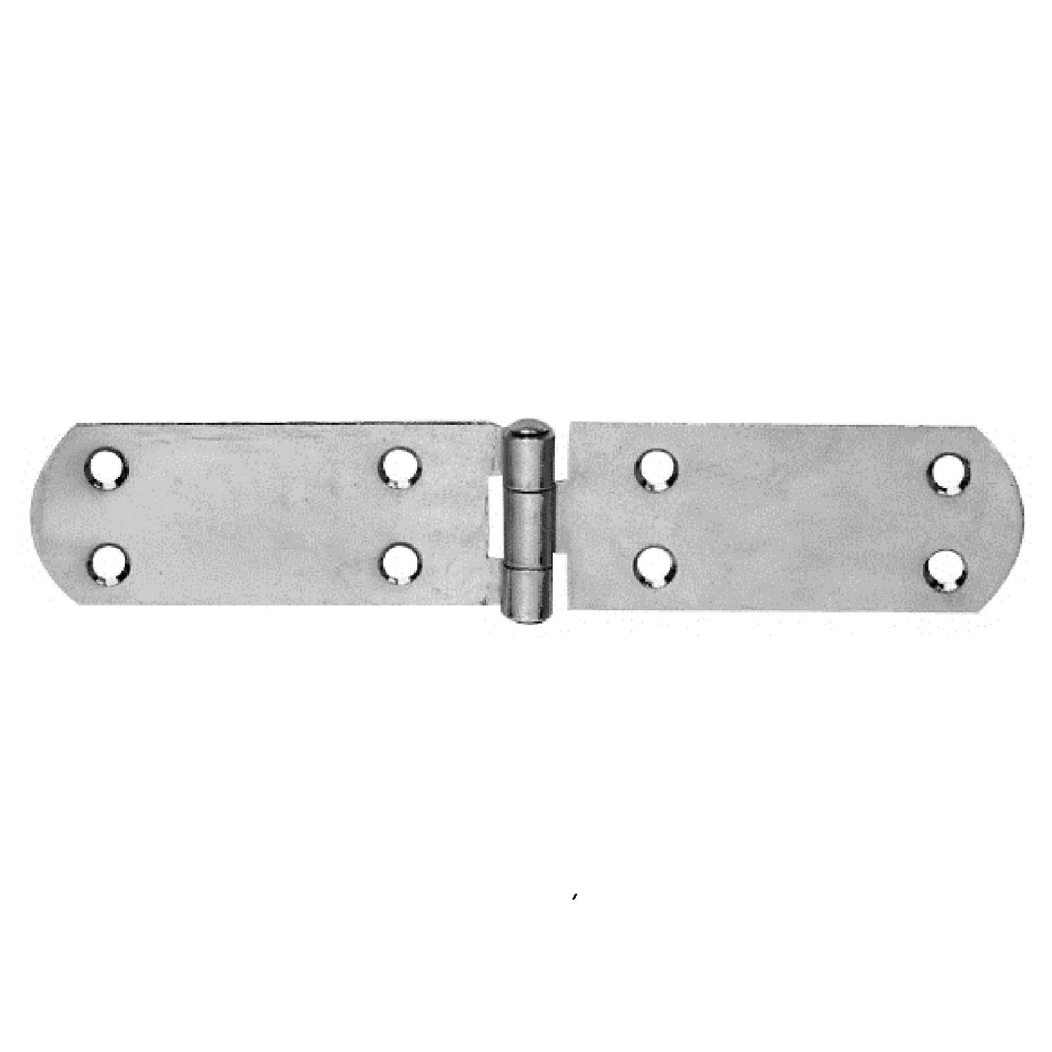 Kistenband Scharnier französische Form mit gerolltem Scharnier 120 mm verzinkt - 10er-Pack-0