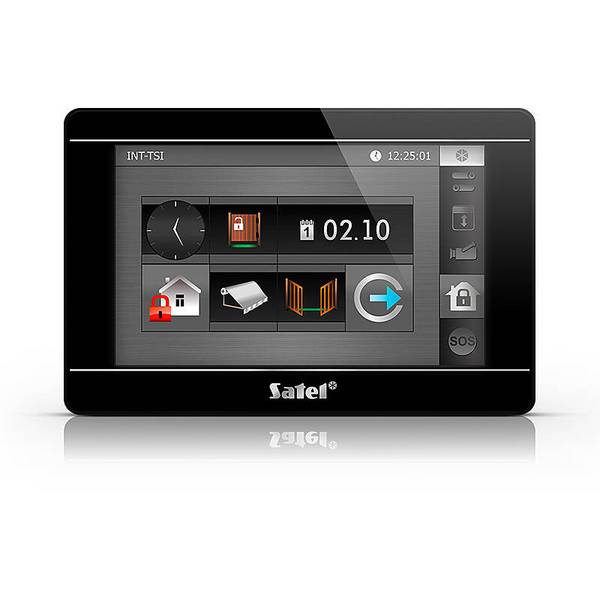 Satel INT-TSI-B Bedienteil, 7'' Touchscreen, Bedienteil | Einsatzgebiet:Haustür, Treppenhaus, Flur | Bedienung:direkt a
