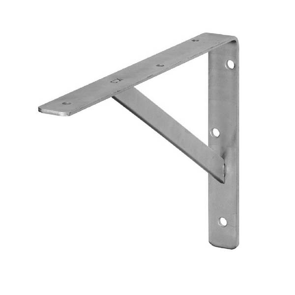 Pollmann 2369500 Konsole Wandwinkel Regalträger Stütze mit Steg schwer 330 x 500 mm verzinkt - 10er-Pack